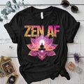 Zen Af Mandala T Shirt White Mockup