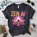 Zen Af Mandala T Shirt Black Mockup