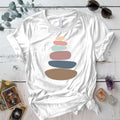 Zen Stones T Shirt White Mockup