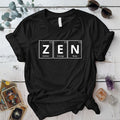 Zen Periodic Table T-Shirt Mockup black