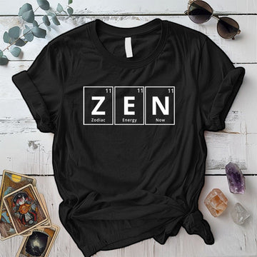 Zen Periodic Table T-Shirt Mockup black